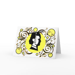 Yellow Dot Flourish Graduate card