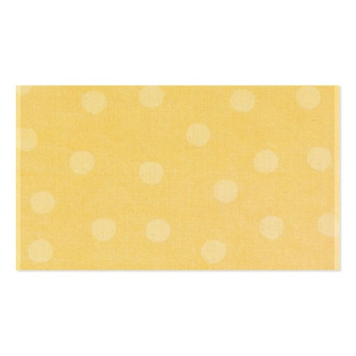Yellow Dots - Business Card (back side)
