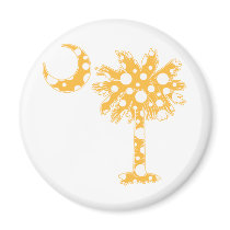 Yellow Dots Palmetto magnets