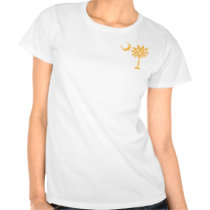Yellow Dots Pocket Palmetto t-shirts