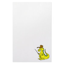 Yellow Dragon in Hat Customized Stationery