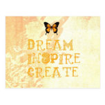 Yellow Dream, Inspire, Create Postcard postcards