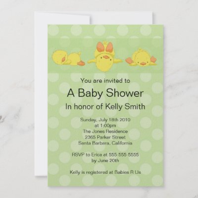 Baby Shower Duck Theme on Yellow Duck Baby Shower Invitation By Limelightinvitations