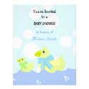 Yellow Duck Baby Shower Personalized Invitations