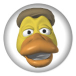 Yellow duck face smiley face stickers