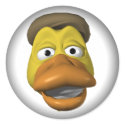 Yellow duck face smiley face stickers by SmileyFaceStore Yellow duck face smiley face stickers