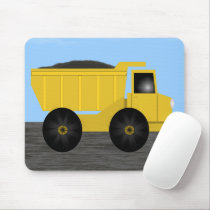 Yellow Dump Truck Mousepad by Heard_