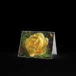 Yellow English Rose Card