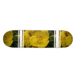 Yellow Evening Primrose Custom Skateboard