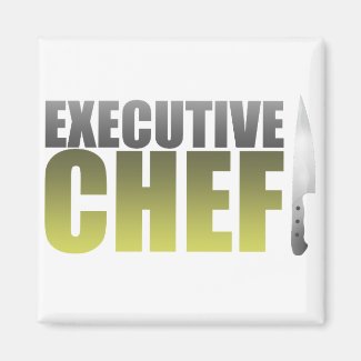 Yellow Executive Chef Magnet