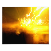 Yellow Explosion Art Photo