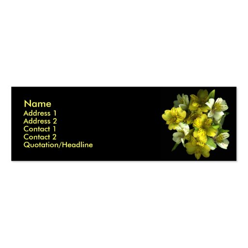 Yellow Explosion Profile Cards Business Card Template (front side)