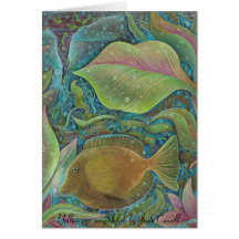 Yellow eye surgeonfish Greeting Card