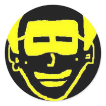 yellow face (3) stickers by kotzradio yellow face (3) stickers