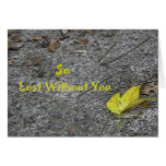 Yellow Fallen Leaf/ Lost Without You Cards