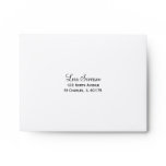 Yellow Fallen Leaves RSVP Response Card Envelope