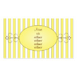 Yellow Fancy Cake Business Card Template