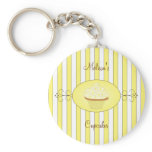 Yellow Fancy Cake Key Chain