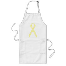 Yellow Feet Awareness Ribbon aprons