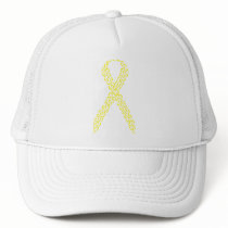 Yellow Feet Awareness Ribbon hats