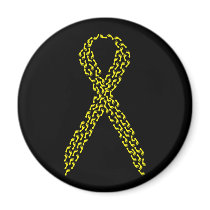 Yellow Feet Awareness Ribbon magnets