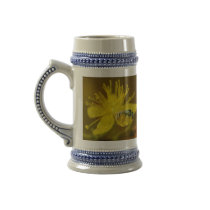 Yellow Female Bee Collecting Pollen Coffee Mugs