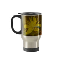 Yellow Female Bee Collecting Pollen Mug