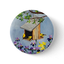 Yellow Finch Button