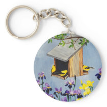 Yellow Finch Keychain