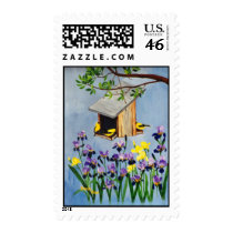 Yellow Finch Postage Stamp