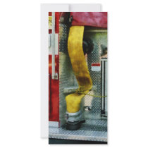 Yellow Fire Hose Custom Rack Cards