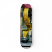 Yellow Fire Hose Custom Skateboard