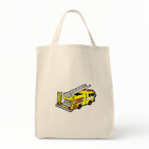 Yellow Fire Truck Bag