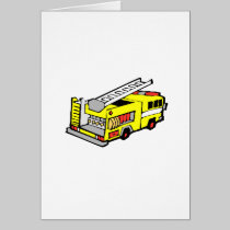 Yellow Fire Truck cards