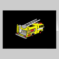 Yellow Fire Truck cards
