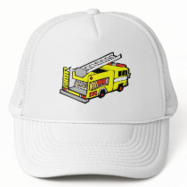 Yellow Fire Truck Hat