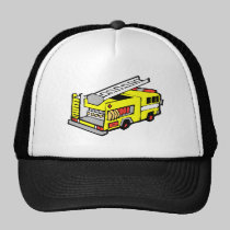 Yellow Fire Truck hats