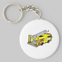 Yellow Fire Truck keychains