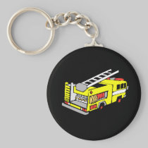 Yellow Fire Truck keychains