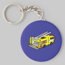 Yellow Fire Truck keychains