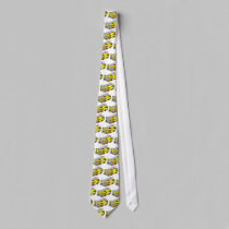 Yellow Fire Truck Tie by bonfirefirefighters Yellow Fire Truck Tie