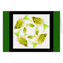 Yellow Fish Circling Card