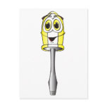 Yellow Flathead Screwdriver Post Card