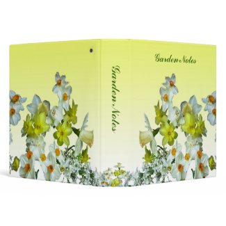 Yellow Floral Binders