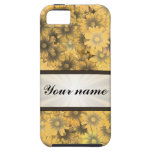 Yellow floral daisy iPhone 5 cases