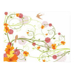 Yellow Floral Hibiscus & Swallows Custom Poster Yellow Floral Hibiscus & Swallows Custom Poster