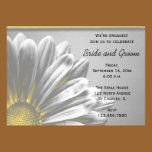 Yellow Floral Highlights Engagement Party Invite invitations