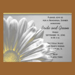 Yellow Floral Highlights Rehearsal Dinner Invite invitations