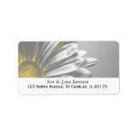 Yellow Floral Highlights Return Address Label