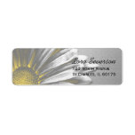 Yellow Floral Highlights Return Address Label